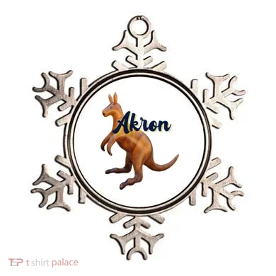 Akron Kangaroo Fun Retro Zips Ornament