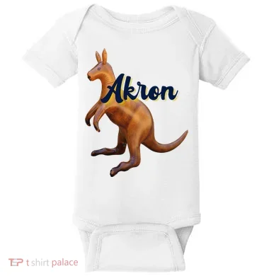 Akron Kangaroo Fun Retro Zips Baby Bodysuit