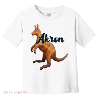 Akron Kangaroo Fun Retro Zips Toddler T-Shirt