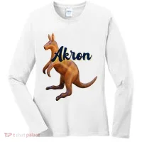 Akron Kangaroo Fun Retro Zips Women's Long Sleeve Shirt thumb 0