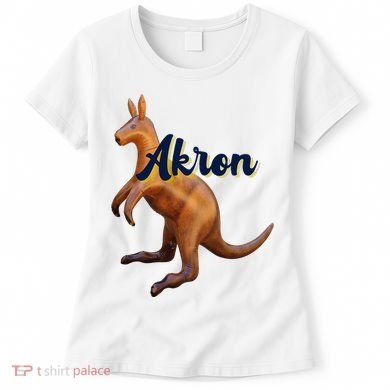 Akron Kangaroo Fun Retro Zips Women's T-Shirt