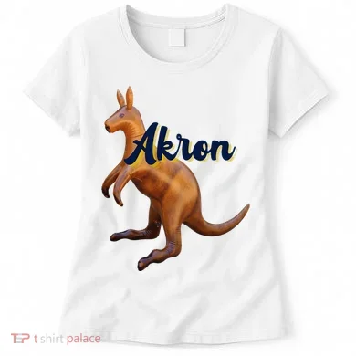 Akron Kangaroo Fun Retro Zips Women's T-Shirt