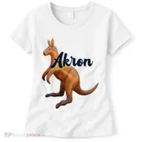 Akron Kangaroo Fun Retro Zips Women's T-Shirt thumb 0