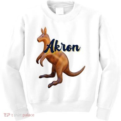 Akron Kangaroo Fun Retro Zips Kids Sweatshirt