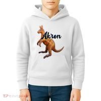 Akron Kangaroo Fun Retro Zips Kids Hoodie thumb 4