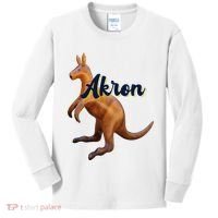 Akron Kangaroo Fun Retro Zips Kids Long Sleeve Shirt thumb 0
