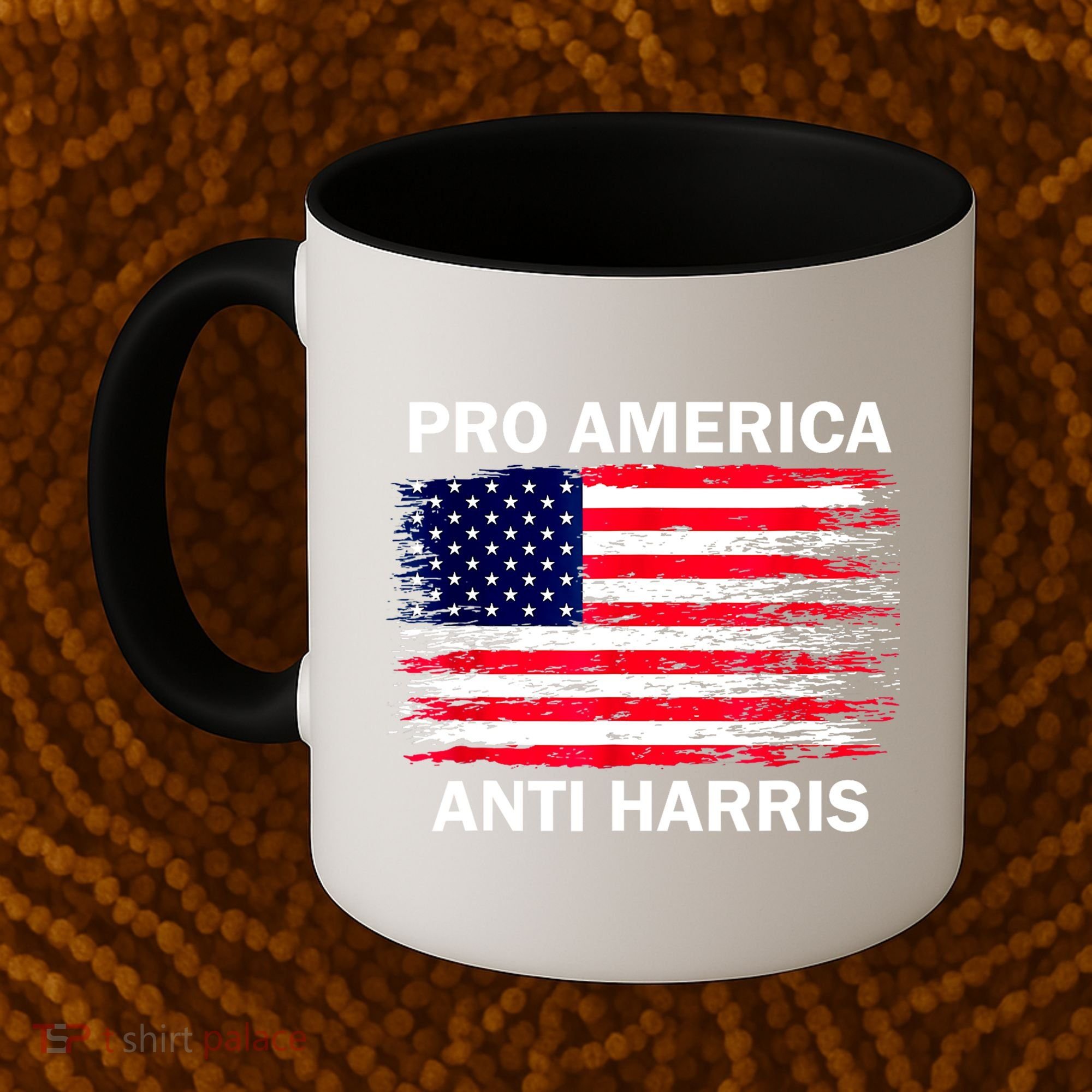 Anti Kamala Harris Pro America Flag Kamala Harris Gift Coffee Mug