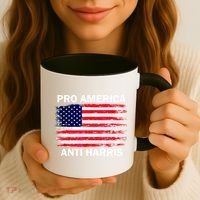 Anti Kamala Harris Pro America Flag Kamala Harris Gift Coffee Mug thumb 3