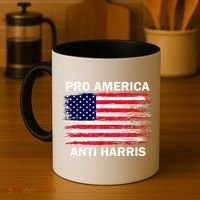 Anti Kamala Harris Pro America Flag Kamala Harris Gift Coffee Mug thumb 4