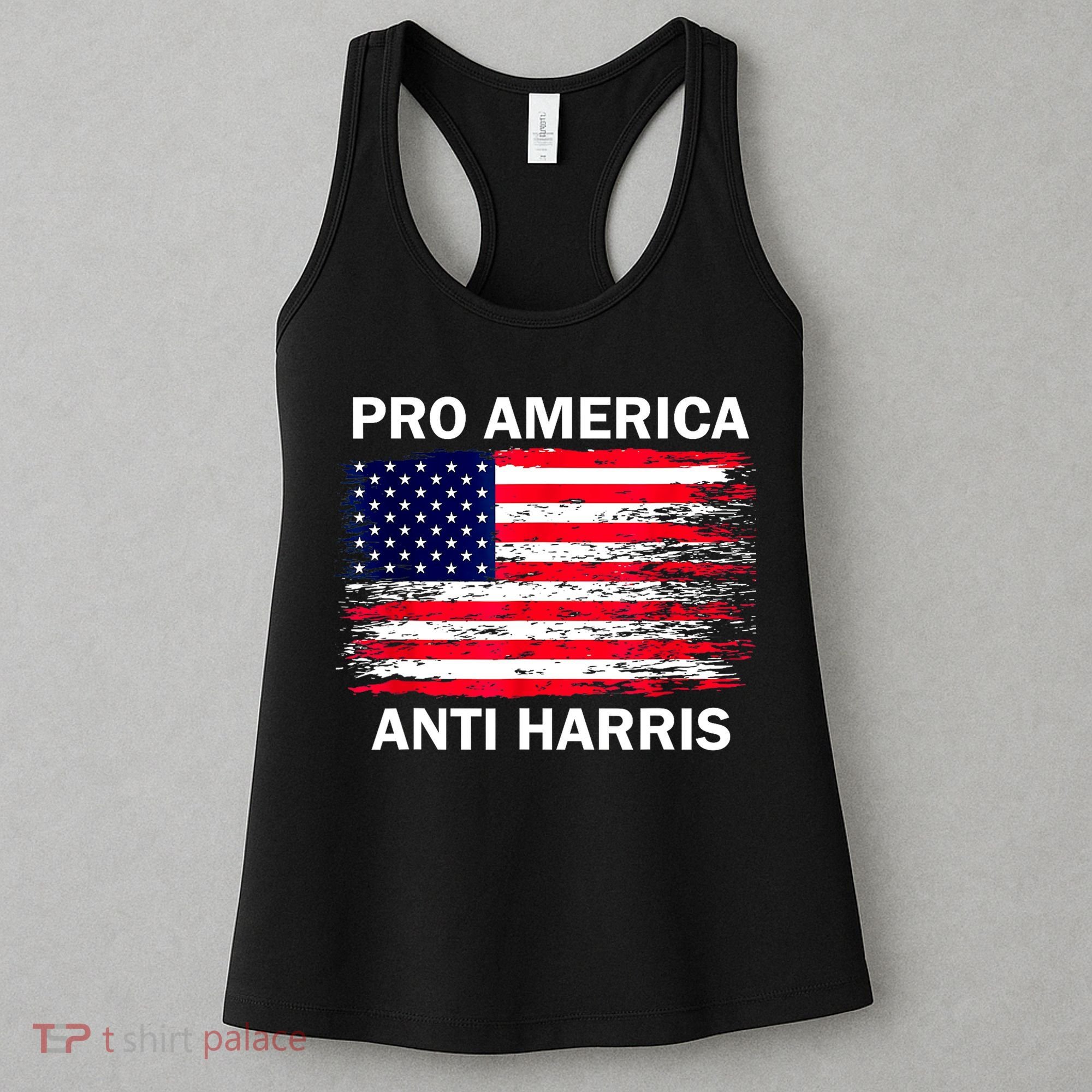 Anti Kamala Harris Pro America Flag Kamala Harris Gift Women's Tank Top