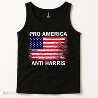Anti Kamala Harris Pro America Flag Kamala Harris Gift Tank Top thumb 2