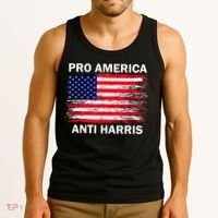 Anti Kamala Harris Pro America Flag Kamala Harris Gift Tank Top thumb 3