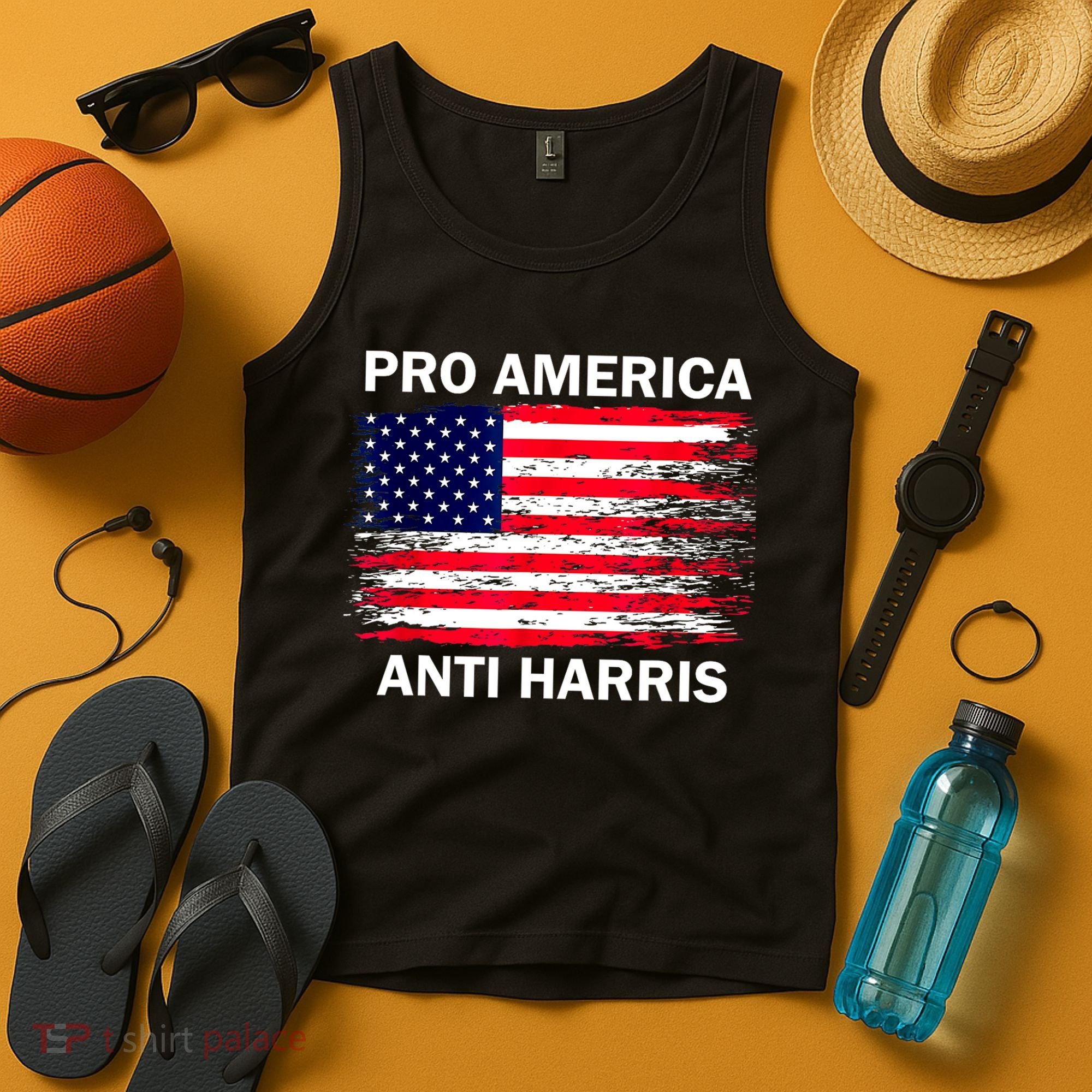 Anti Kamala Harris Pro America Flag Kamala Harris Gift Tank Top