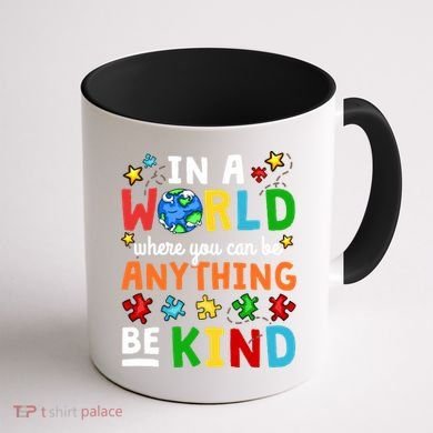 Autism Kindness Inspirational Be Kind Awareness Cute Gift Coffee Mug back