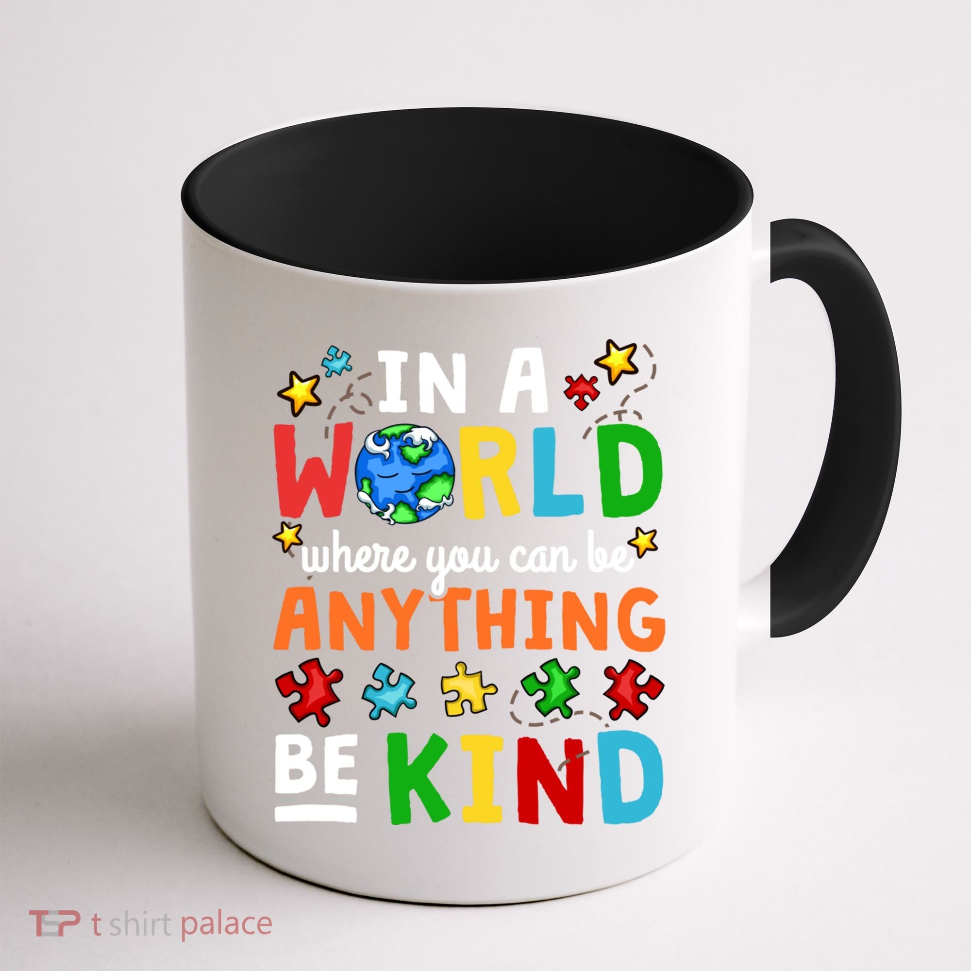 Autism Kindness Inspirational Be Kind Awareness Cute Gift Coffee Mug