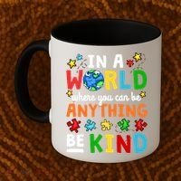 Autism Kindness Inspirational Be Kind Awareness Cute Gift Coffee Mug thumb 2