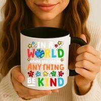 Autism Kindness Inspirational Be Kind Awareness Cute Gift Coffee Mug thumb 3