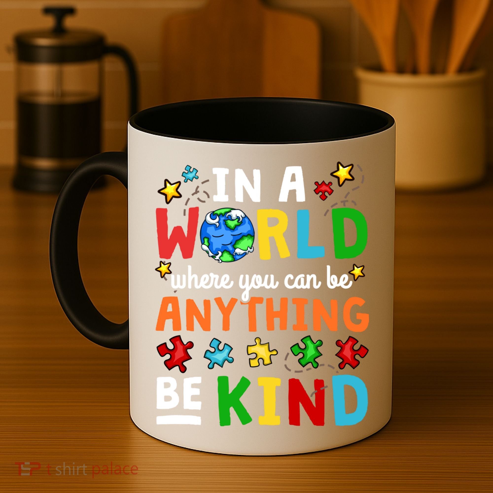 Autism Kindness Inspirational Be Kind Awareness Cute Gift Coffee Mug