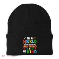 Autism Kindness Inspirational Be Kind Awareness Cute Gift Beanie thumb 0