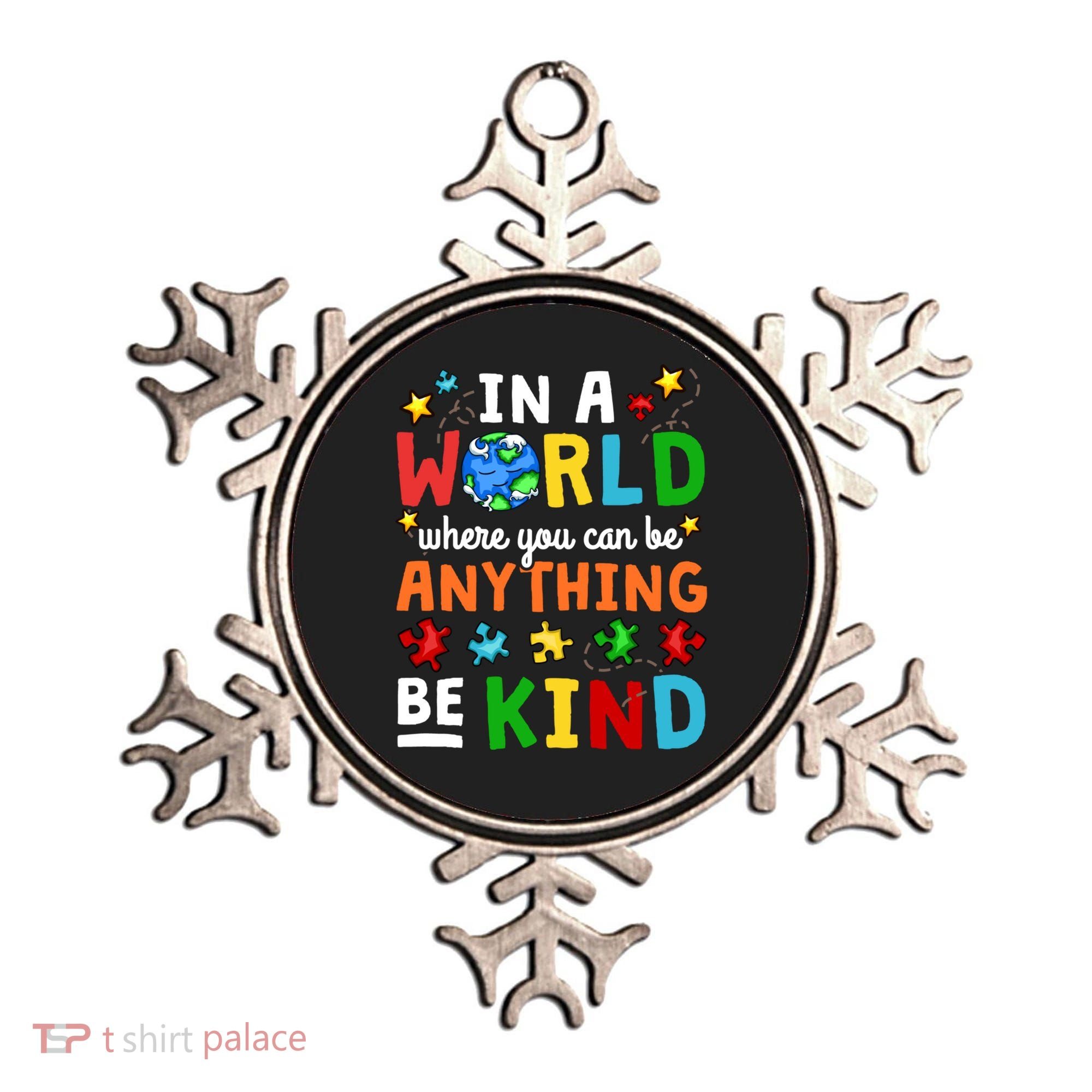 Autism Kindness Inspirational Be Kind Awareness Cute Gift Ornament