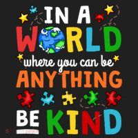 Autism Kindness Inspirational Be Kind Awareness Cute Gift Golf Towel thumb 3