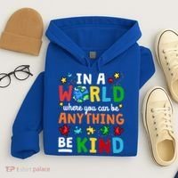 Autism Kindness Inspirational Be Kind Awareness Cute Gift Hoodie thumb 4
