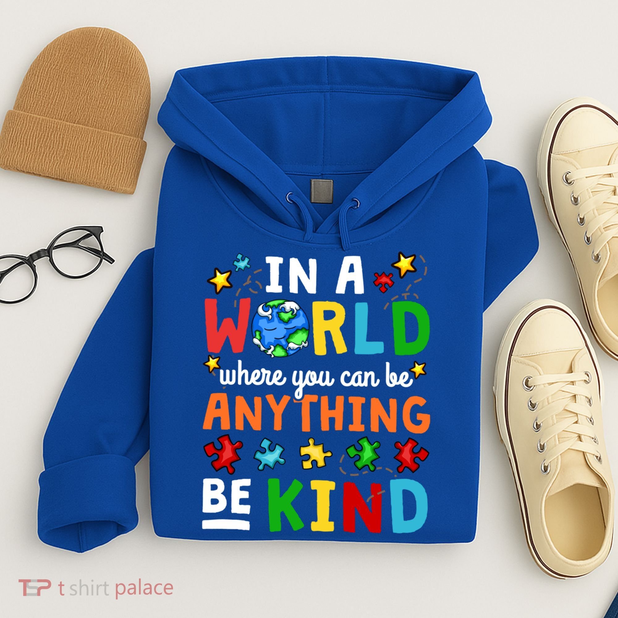 Autism Kindness Inspirational Be Kind Awareness Cute Gift Hoodie