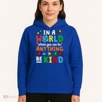 Autism Kindness Inspirational Be Kind Awareness Cute Gift Hoodie thumb 5