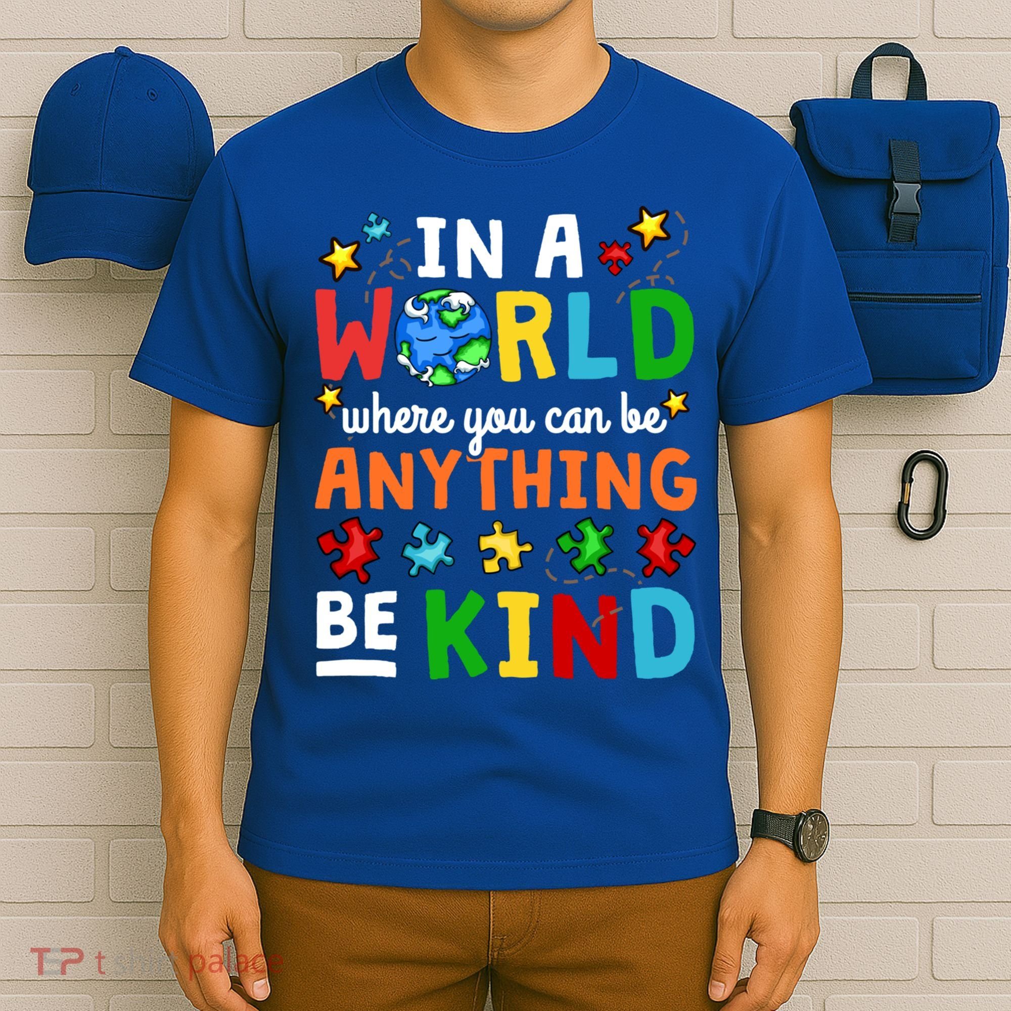 Autism Kindness Inspirational Be Kind Awareness Cute Gift T-Shirt