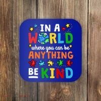 Autism Kindness Inspirational Be Kind Awareness Cute Gift Coaster thumb 0