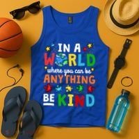 Autism Kindness Inspirational Be Kind Awareness Cute Gift Tank Top thumb 4