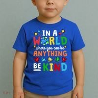Autism Kindness Inspirational Be Kind Awareness Cute Gift Toddler T-Shirt thumb 2