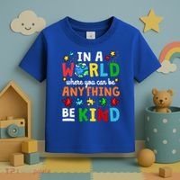 Autism Kindness Inspirational Be Kind Awareness Cute Gift Toddler T-Shirt thumb 3