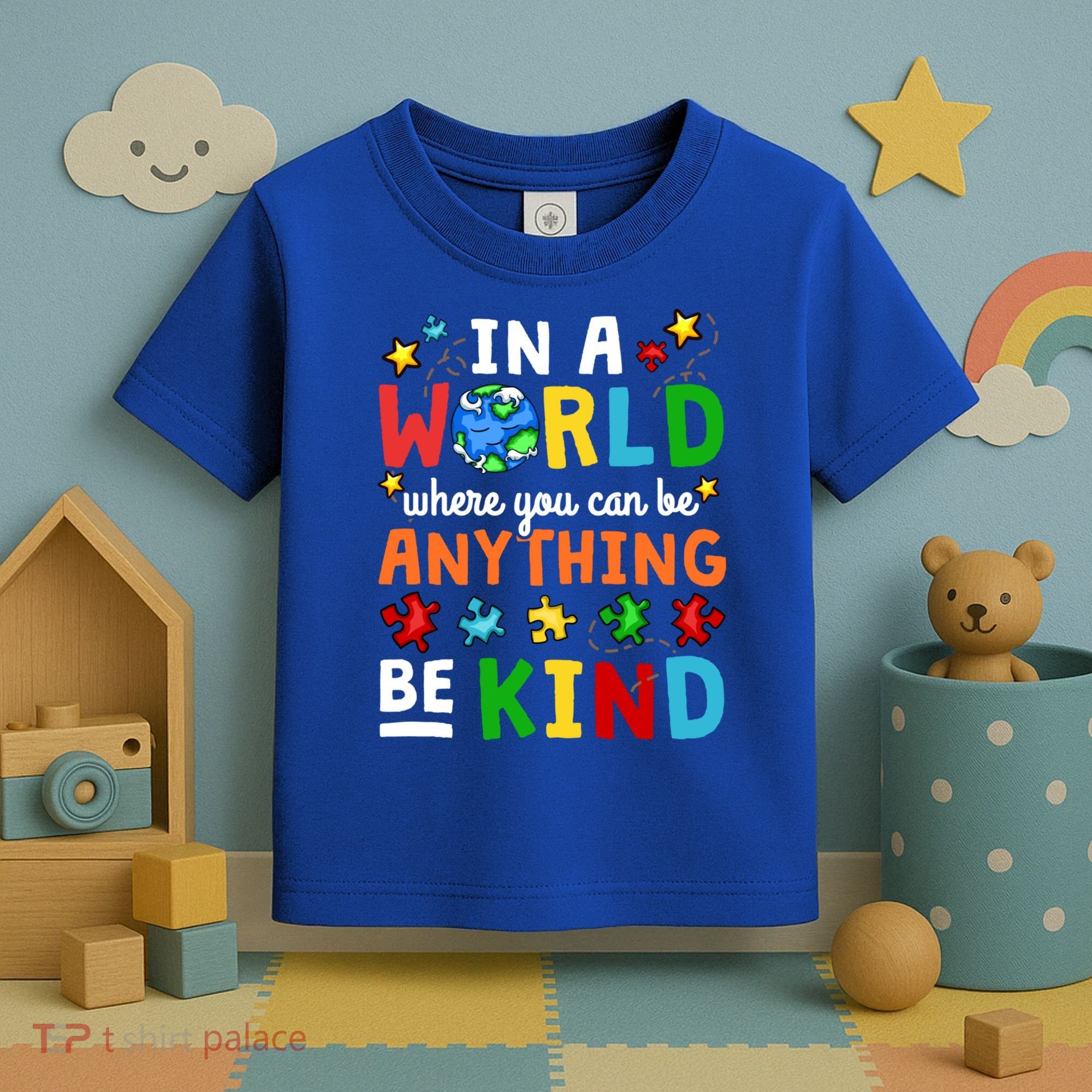 Autism Kindness Inspirational Be Kind Awareness Cute Gift Toddler T-Shirt