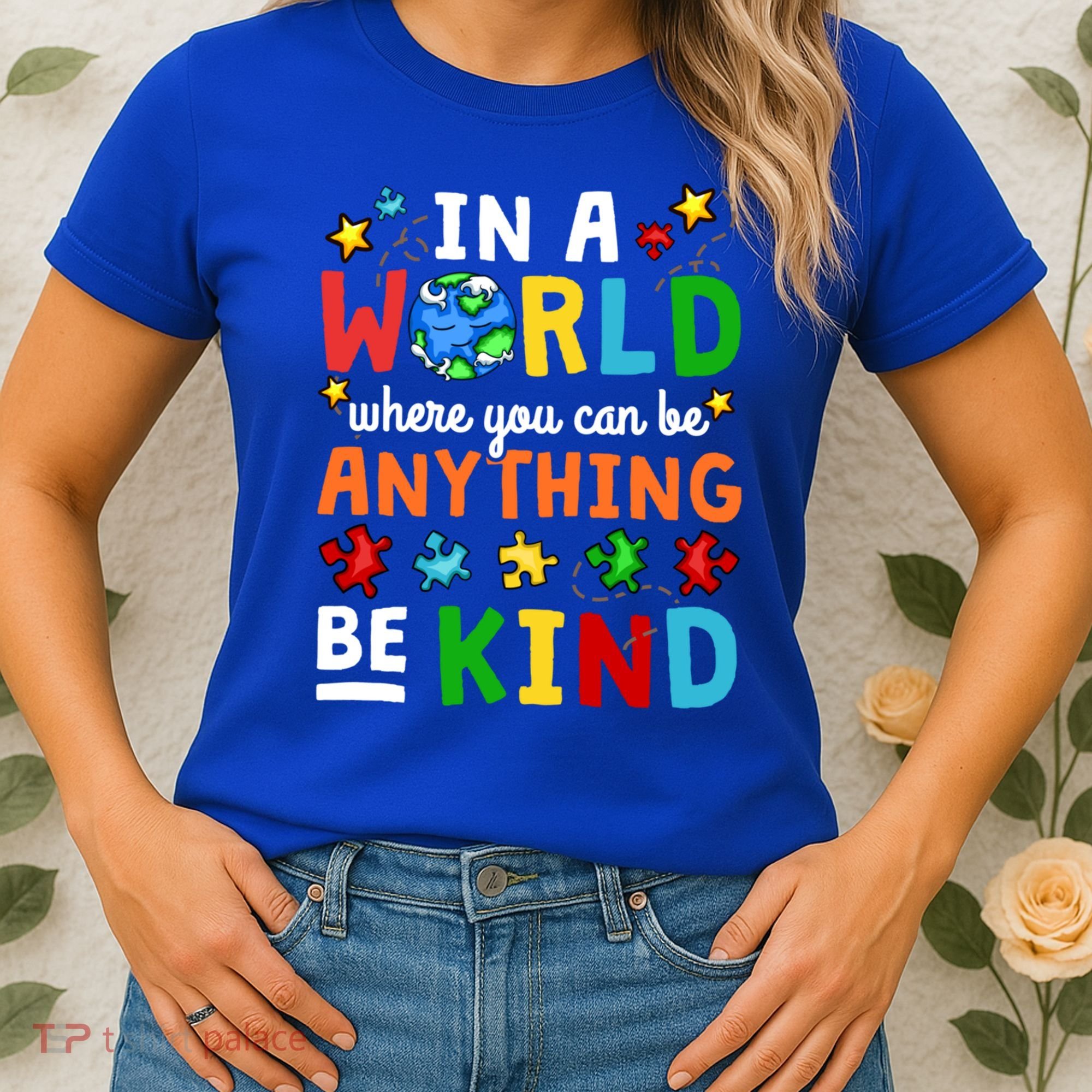 Autism Kindness Inspirational Be Kind Awareness Cute Gift Women's T-Shirt