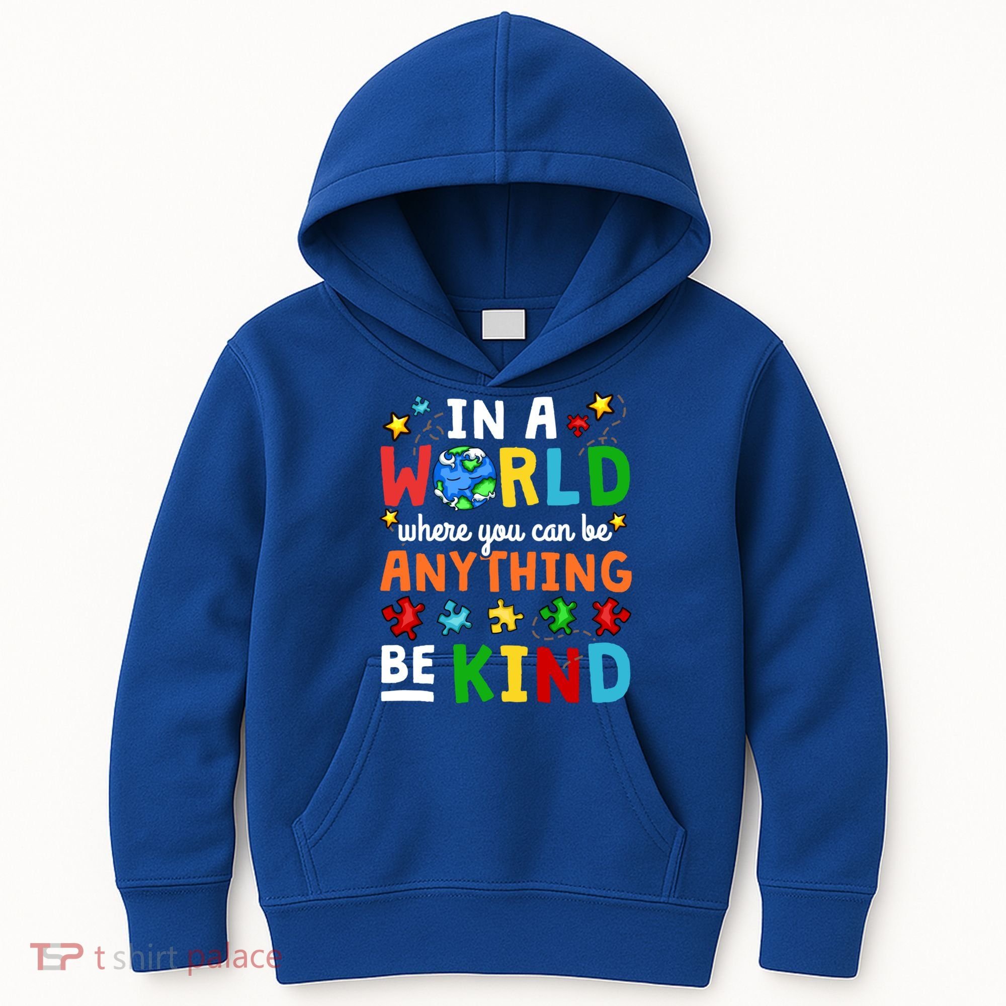 Autism Kindness Inspirational Be Kind Awareness Cute Gift Kids Hoodie