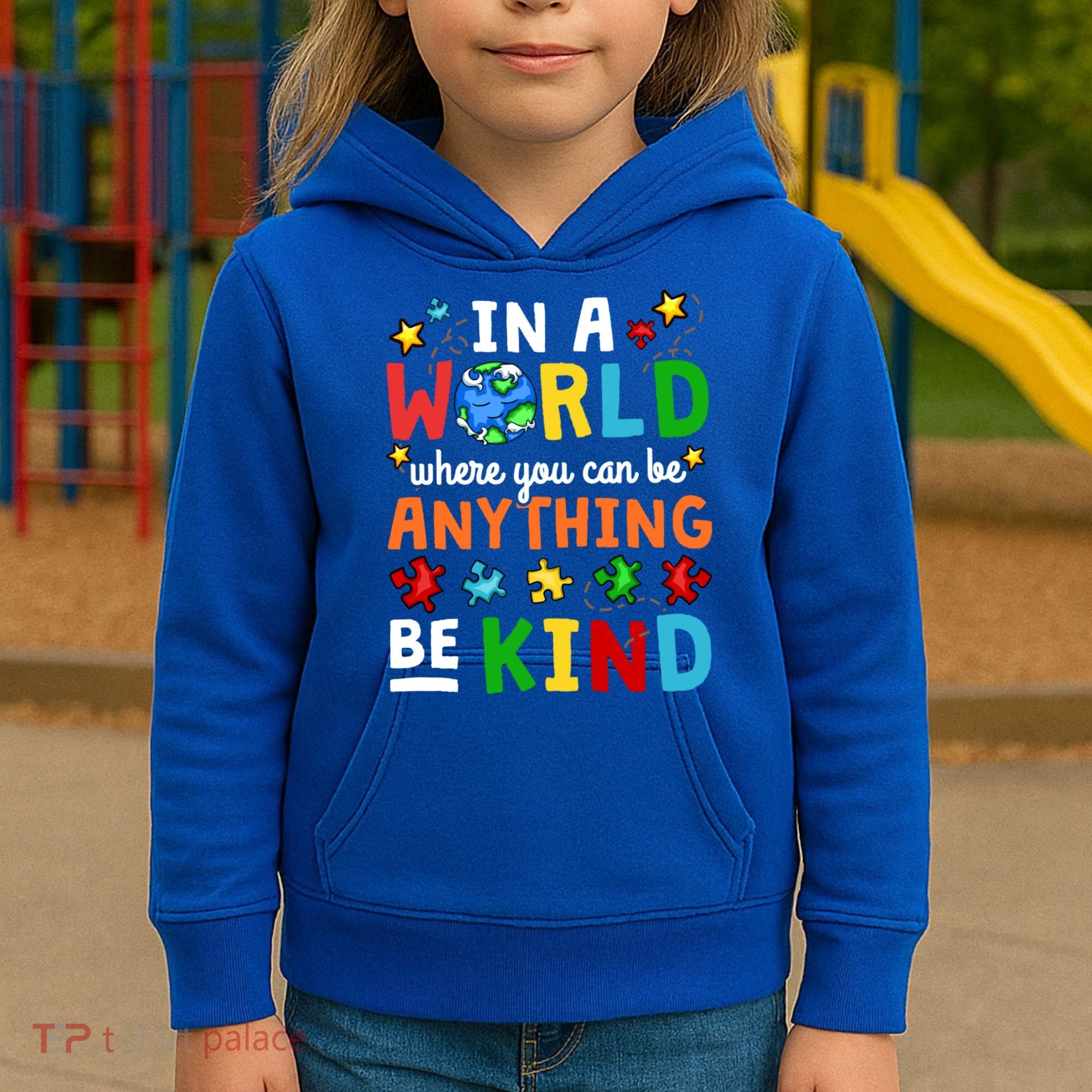Autism Kindness Inspirational Be Kind Awareness Cute Gift Kids Hoodie