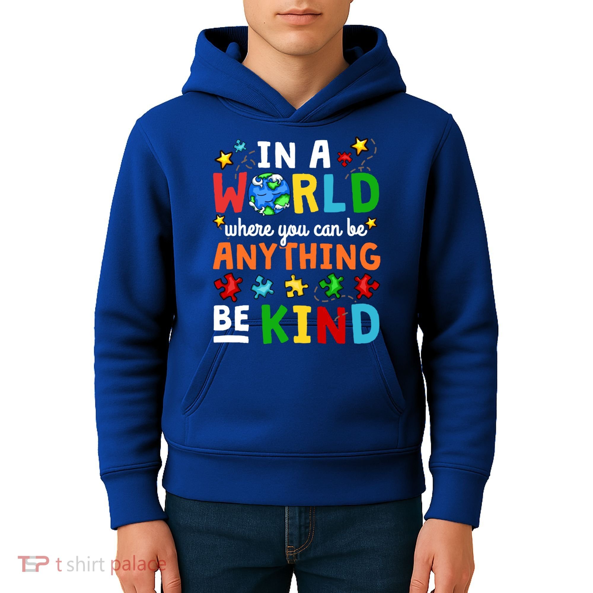 Autism Kindness Inspirational Be Kind Awareness Cute Gift Kids Hoodie