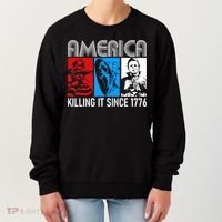 America Killing It Since 1776 Horror The Red White And Blue Women's Sweatshirt thumb 0