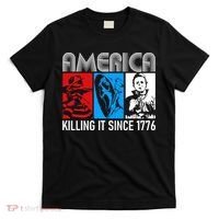America Killing It Since 1776 Horror The Red White And Blue T-Shirt thumb 0