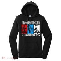 America Killing It Since 1776 Horror The Red White And Blue Women's Hoodie thumb 0