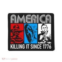 America Killing It Since 1776 Horror The Red White And Blue Mousepad thumb 0