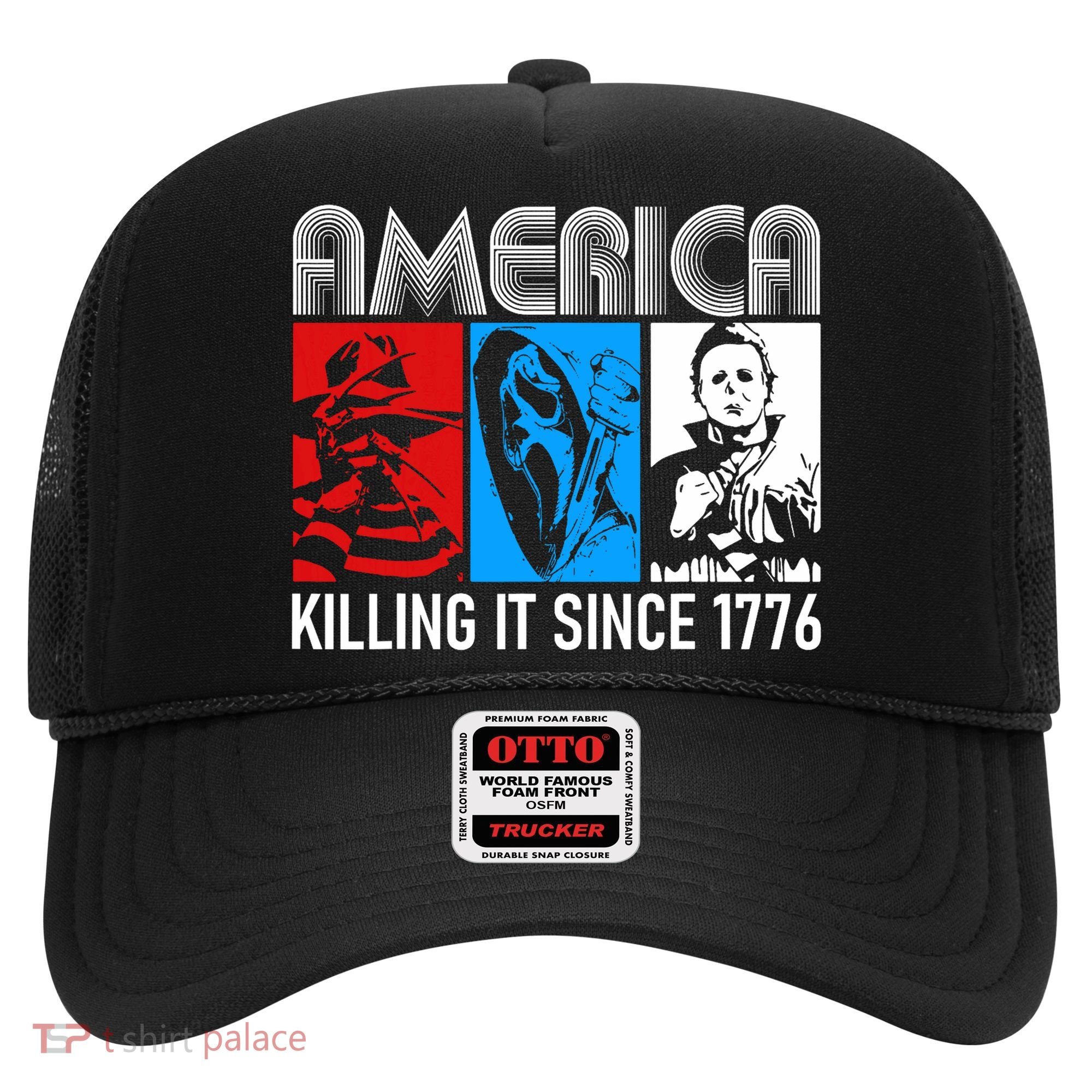 America Killing It Since 1776 Horror The Red White And Blue Hat