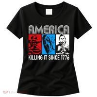 America Killing It Since 1776 Horror The Red White And Blue Women's T-Shirt thumb 0
