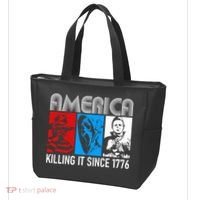 America Killing It Since 1776 Horror The Red White And Blue Tote Bag thumb 3