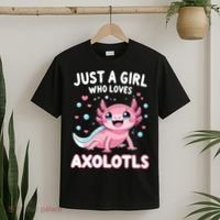 Axolotl Kawaii Just A Girl Who Loves Axolotls T-Shirt thumb 2