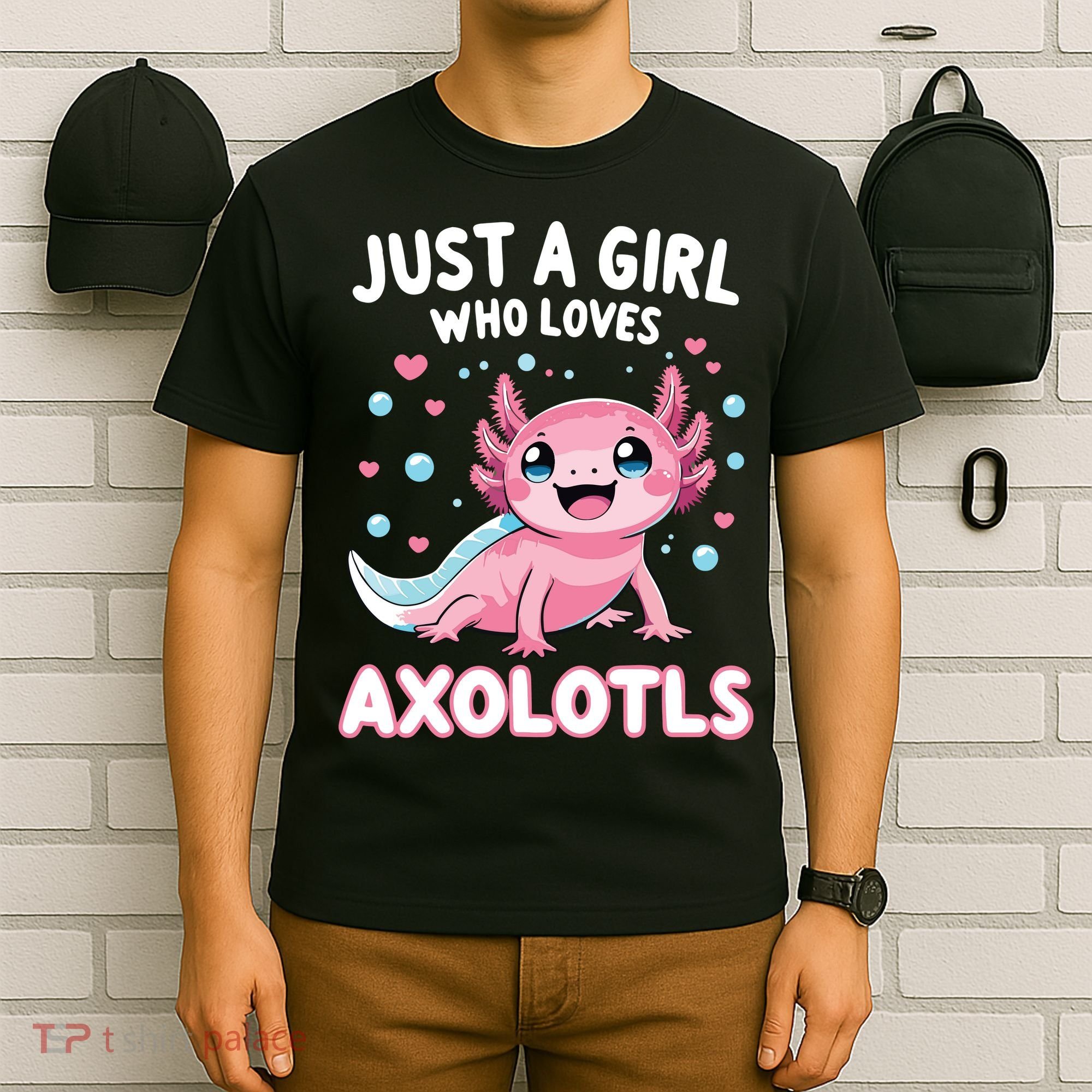Axolotl Kawaii Just A Girl Who Loves Axolotls T-Shirt
