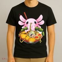 Axolotl Kawaii Japanese Food T-Shirt thumb 3