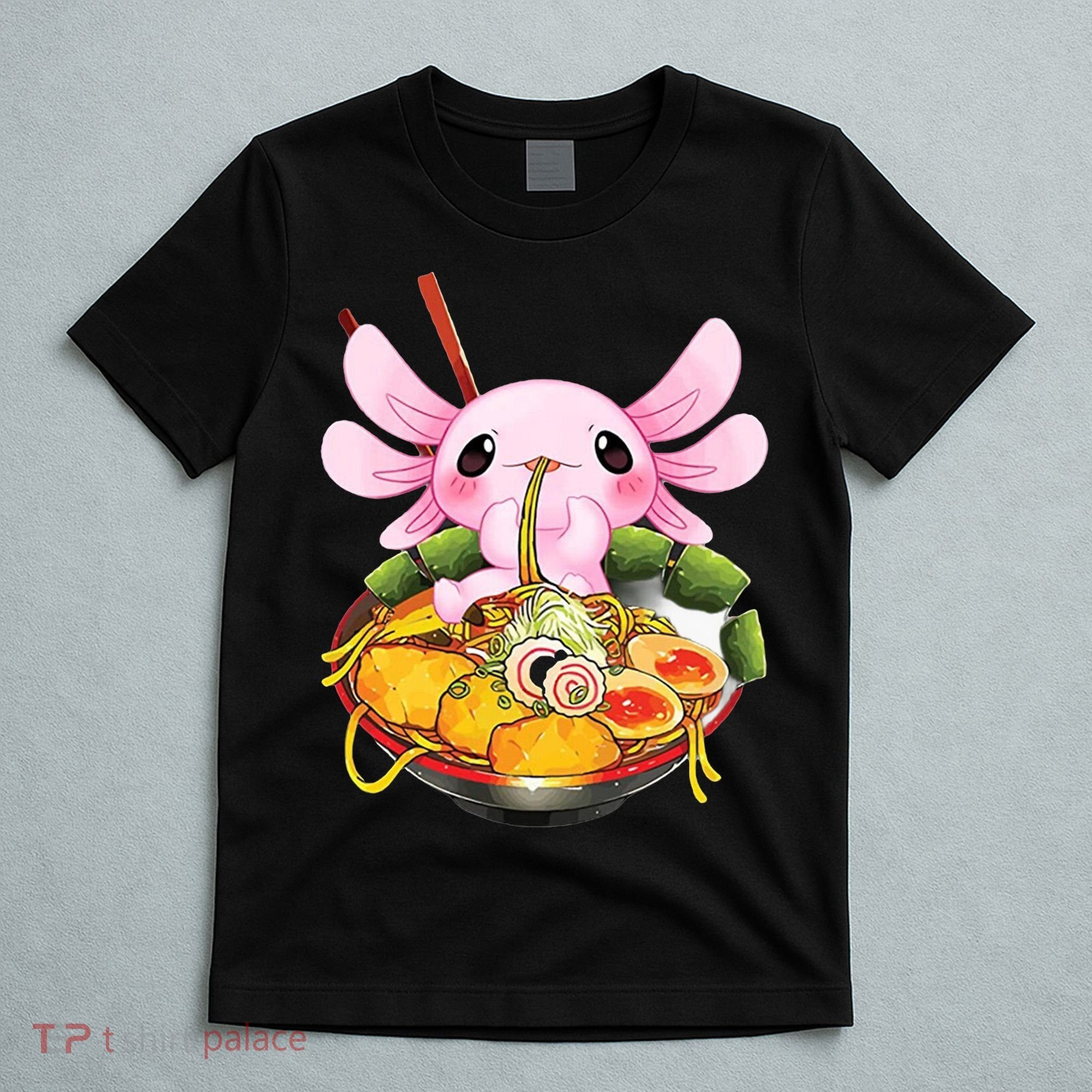 Axolotl Kawaii Japanese Food T-Shirt