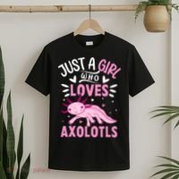 Axolotl Kawaii Just A Girl Who Loves Axolotls T-Shirt thumb 2